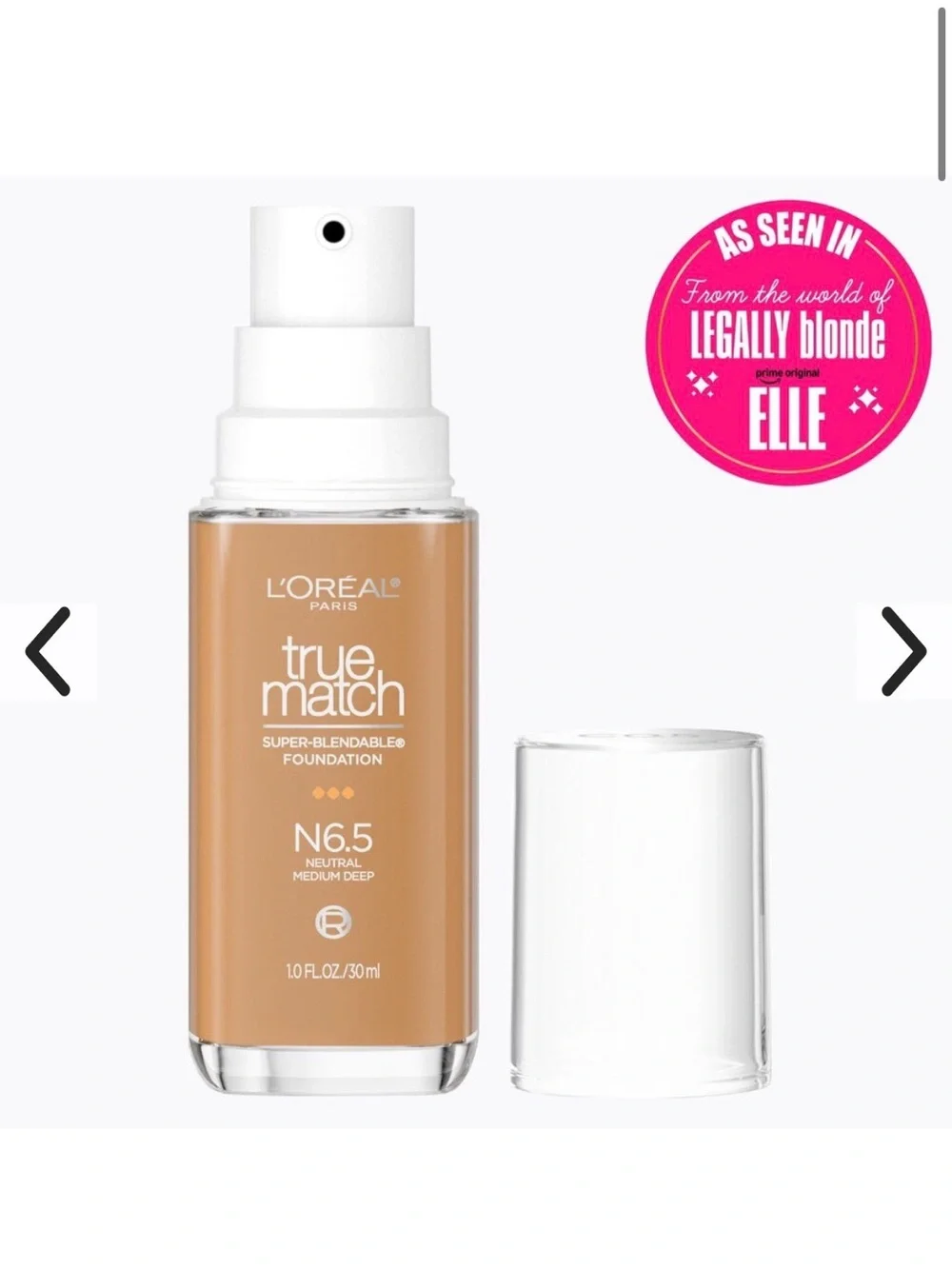 L'Oreal True Match Foundation N6.5 Neutral Medium Deep - Warm Tan Shade
